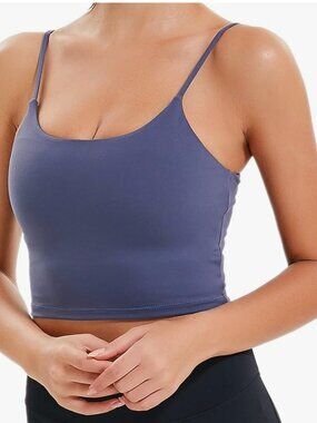 Lemedy Women Padded Sports Bra Fitness Workout Running Top - Medium